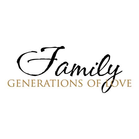 Family Generations of Love Wall Quotes™ Decal | WallQuotes.com