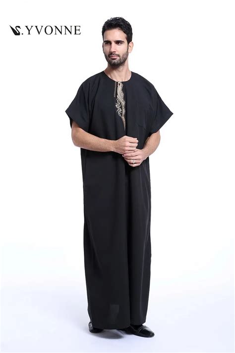 Ethnic Clothing Mens Arab Muslim Robes Pure Color Mid East Fahion Islamic Long Gowns 2017 New ...