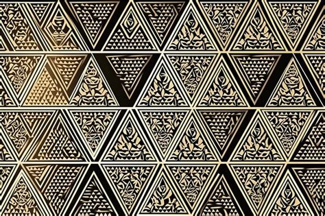 Premium AI Image | a wall of gold tiles with a design that says " the name " on it.