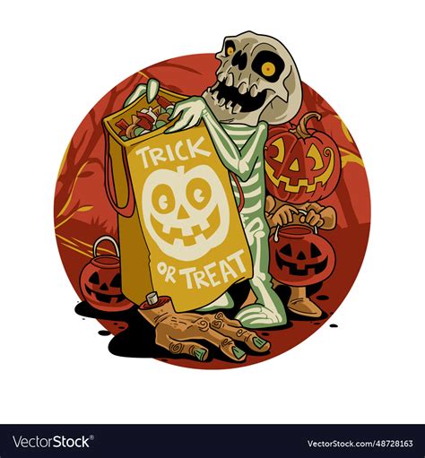 Trick or treat Royalty Free Vector Image - VectorStock