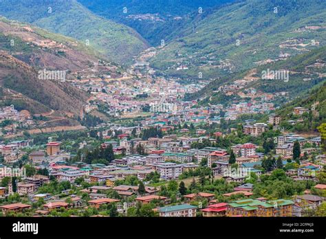 Capital city of beautiful country Bhutan Stock Photo - Alamy