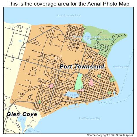 Aerial Photography Map of Port Townsend, WA Washington