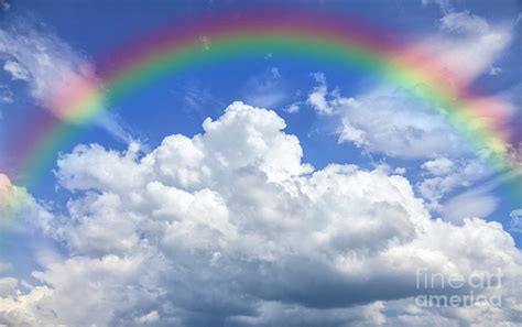 Rainbow and clouds Photograph by Sophie McAulay - Pixels