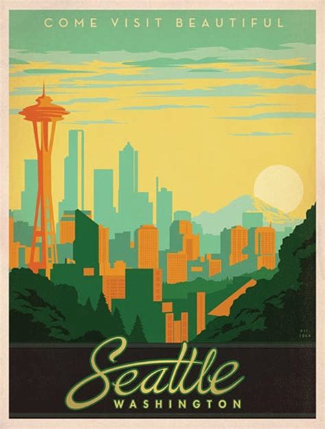 Vintage poster - Seattle Painting by Vintage Images - Fine Art America