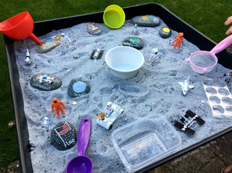 Learning and Exploring Through Play: Space Themed Sensory Tray