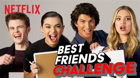 Best Friends Challenge w/ the Ashley Garcia Cast 🤗 Netflix After School ...