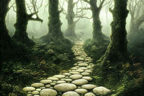 Into the woods Digital Art by Billy Bateman - Pixels