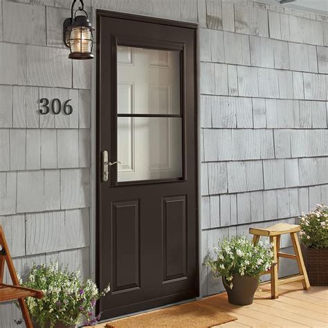 Andersen 400 Series Partial View ½ Light Storm Door - The Home Depot | Storm door makeover ...