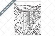 New River Gorge National Park Line | Illustrations ~ Creative Market
