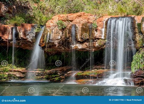 Fern Pool and the Waterfall Inside Karijini National Park Western ...