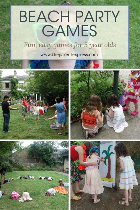 Beach Party Games | Beach party games, Beach themed party, Easy kids ...