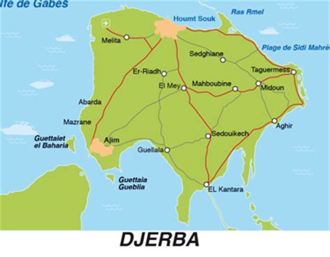 Djerba vector Map on Behance