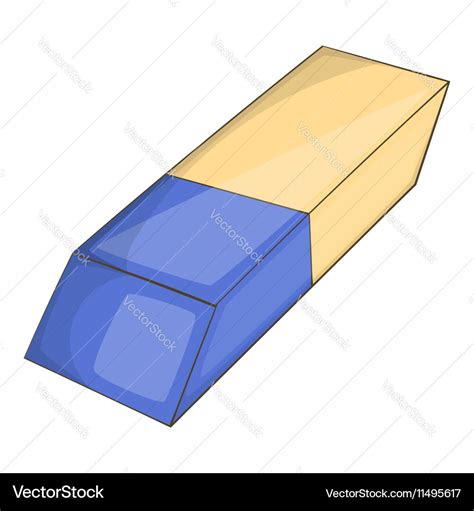 Eraser icon cartoon style Royalty Free Vector Image