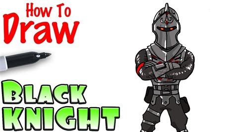 How to Draw the Black Knight | Fortnite - YouTube