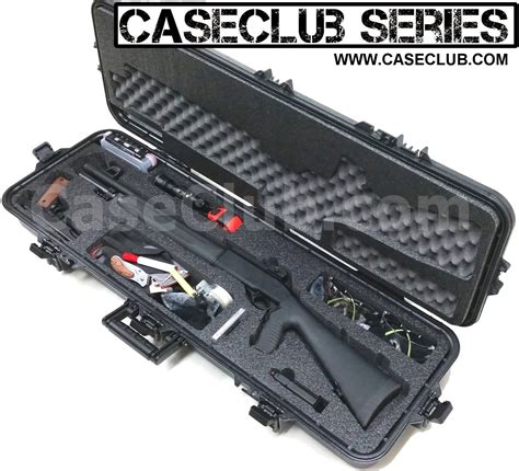 Case Club Waterproof Tactical Shotgun Case with Silica Gel & Accessory Box