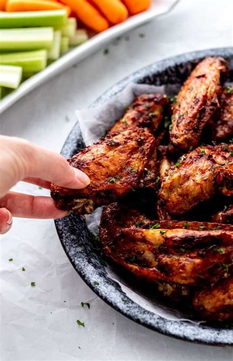 Crispy Air Fryer Chicken Wings {With Baking Powder}