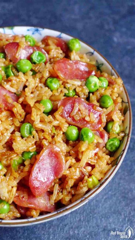 Chinese sausage fried rice (腊肠炒饭) – Red House Spice