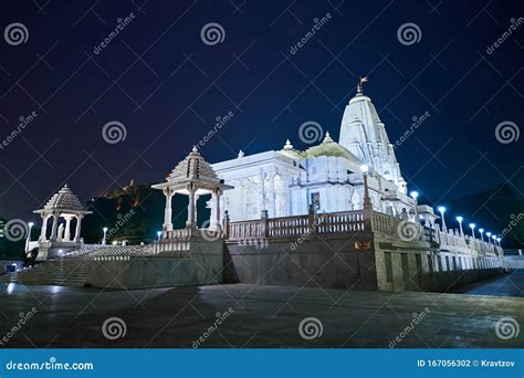 Birla Mandir - Hindu Temple In Jaipur, India. White Hindu Temple In The ...