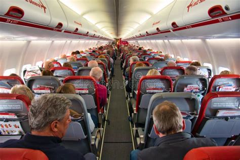 The Busy Cabin of a Jet2 Airplane Travelling from Manchester MAN To Madeira FNC Editorial Photo ...