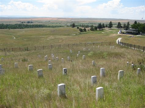 Little Bighorn Battlefield National Monument, Montana. Where Custer's ...