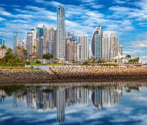 Skyline of Panama City at Blue Hour Stock Photo - Image of evening ...