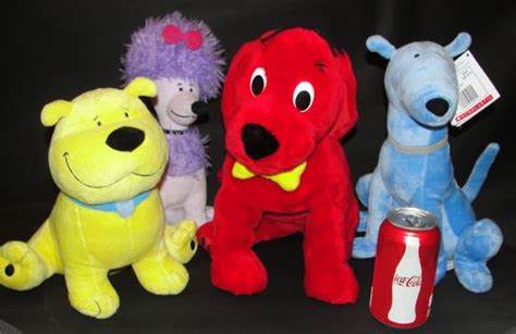 Kohl's Cares Clifford Big Red Dog T-Bone Cleo Mac Lot 4 Plush Stuffed Animal Toy