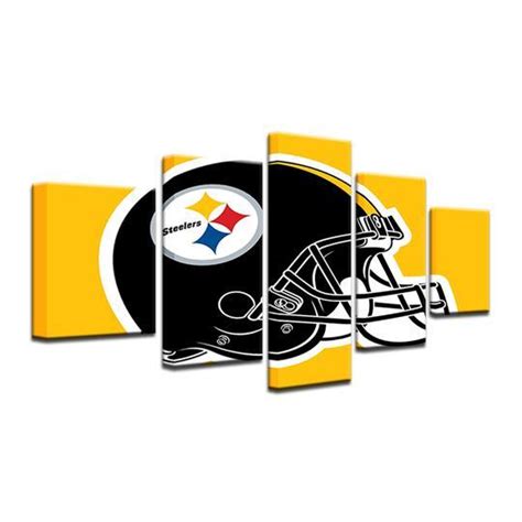 Pittsburgh Steelers 5 – Sport 5 Panel Canvas Art Wall Decor – Canvas Storm