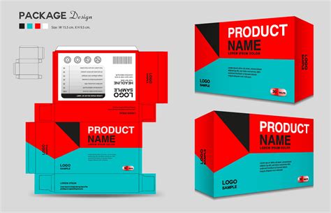 Supplements and Cosmetic box design, Package design template, box outline, Box Packaging design ...