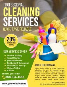 Professional Window Cleaning Flyer Template | Cleaning service flyer, Cleaning flyers, Window ...