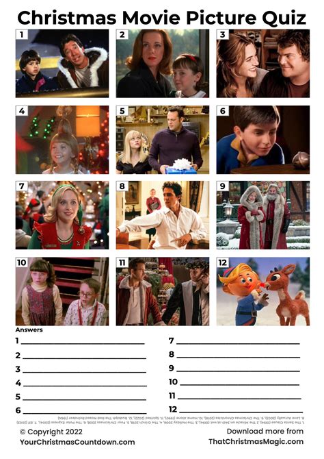 Free Print Out Christmas Quizzes | ThatChristmasMagic.com