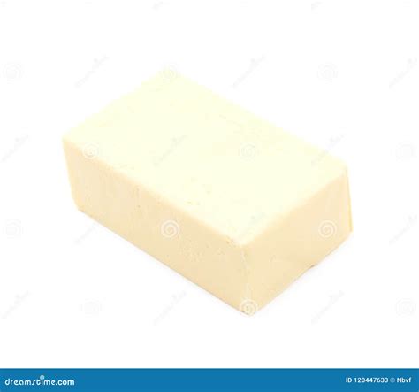 Slice Block of Butter Isolated Stock Image - Image of cooking, fatness ...