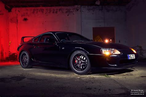 Toyota Supra at Night by Blackimd on DeviantArt