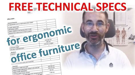 How to buy an ergonomic office chair and a sit stand desk: free technical specs for office ...