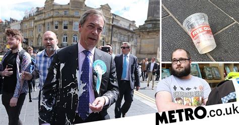 Milkshake thrown at Nigel Farage while out campaigning for Brexit Party | Metro News