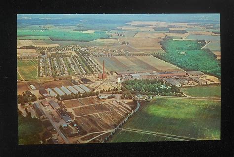 1960s Aerial View Seabrook Farms Co. Snow Crop Frozen Vegetables ...