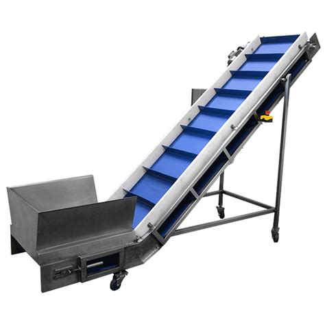 Catalog | MPBS Industries Cleated Incline Conveyor with Hopper | MPBS Industries