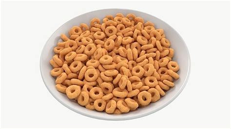 Bowl of Honey Cheerios 3D model | CGTrader