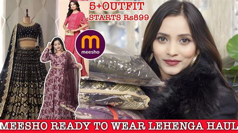 Meesho Ready To Wear Lehenga Haul || Starts At Rs899 | Affordable ...