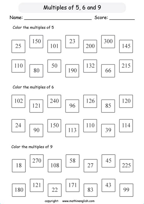 Listing Multiples Of A Number Worksheet - Math Facts Worksheets 2nd Grade