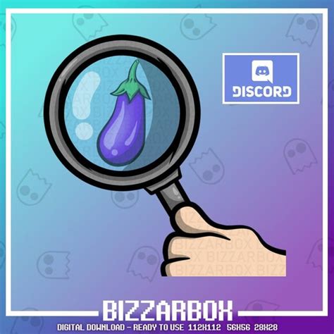 SMALL EGGPLANT Discord Emote / Twitch Emotes / Twitch Stream / - Etsy