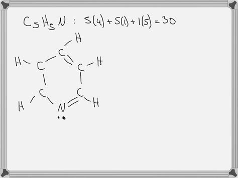 Draw Lewis structures for pyridine and its conjugate acid, the ...