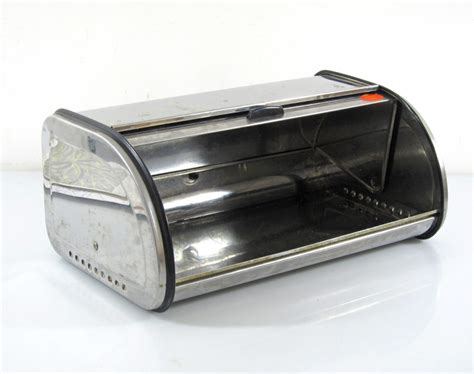 Vintage sixties metal stainless steel bread bin | BDF