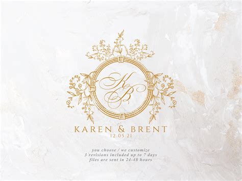 Vintage Wedding Logo Design