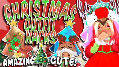 SUPER CUTE & FESTIVE CHRISTMAS / WINTER OUTFIT HACKS! ROBLOX Royale High Outfits Hacks - YouTube