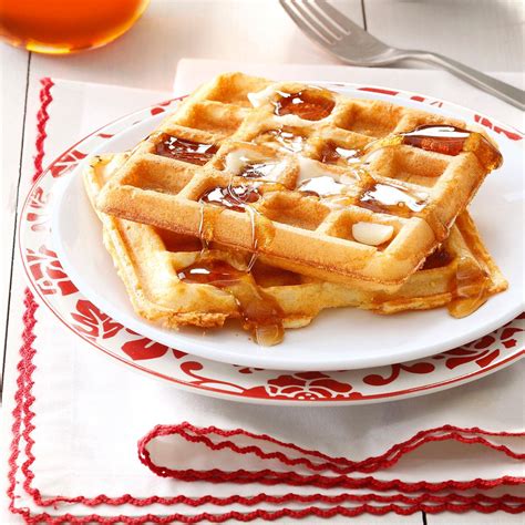 Light 'n' Crispy Waffles Recipe | Taste of Home