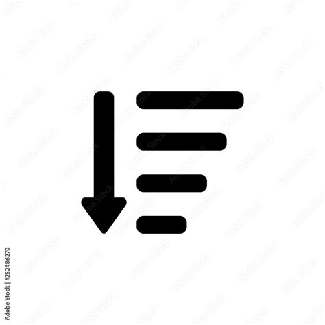 sort by attributes icon. Signs and symbols can be used for web, logo, mobile app, UI, UX Stock ...