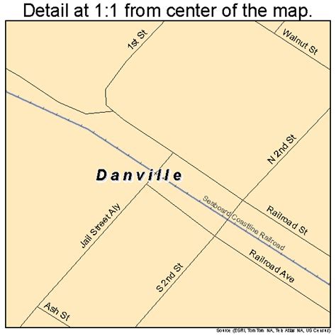 Danville Georgia Street Map 1321688