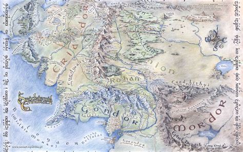 Middle Earth Map Wallpapers - Wallpaper Cave