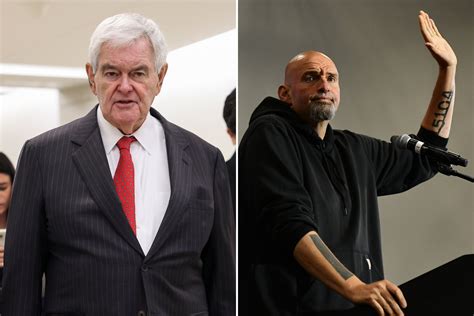 Fact Check: Gingrich claims Fetterman tattoos praise heroin and LA gang ...