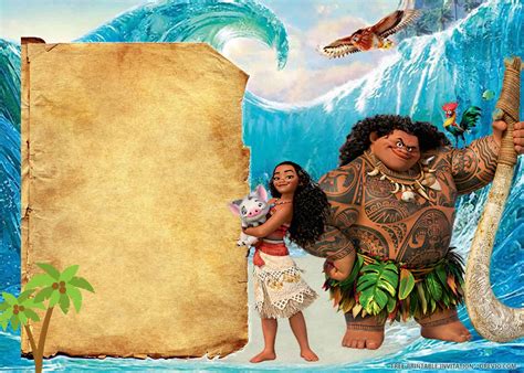 Moana Invitation Template